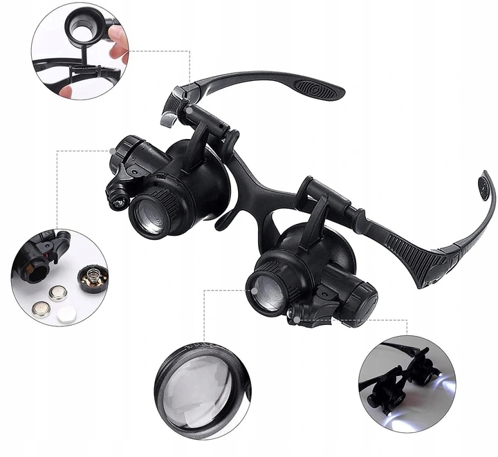 LUPA OKULARY powiększające ZEGARMISTRZOWSKIE x25 Marka bez marki