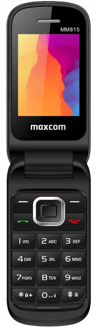 Telefon komórkowy Maxcom MM817 Czarny Usb-c Bateria 1000 mAh