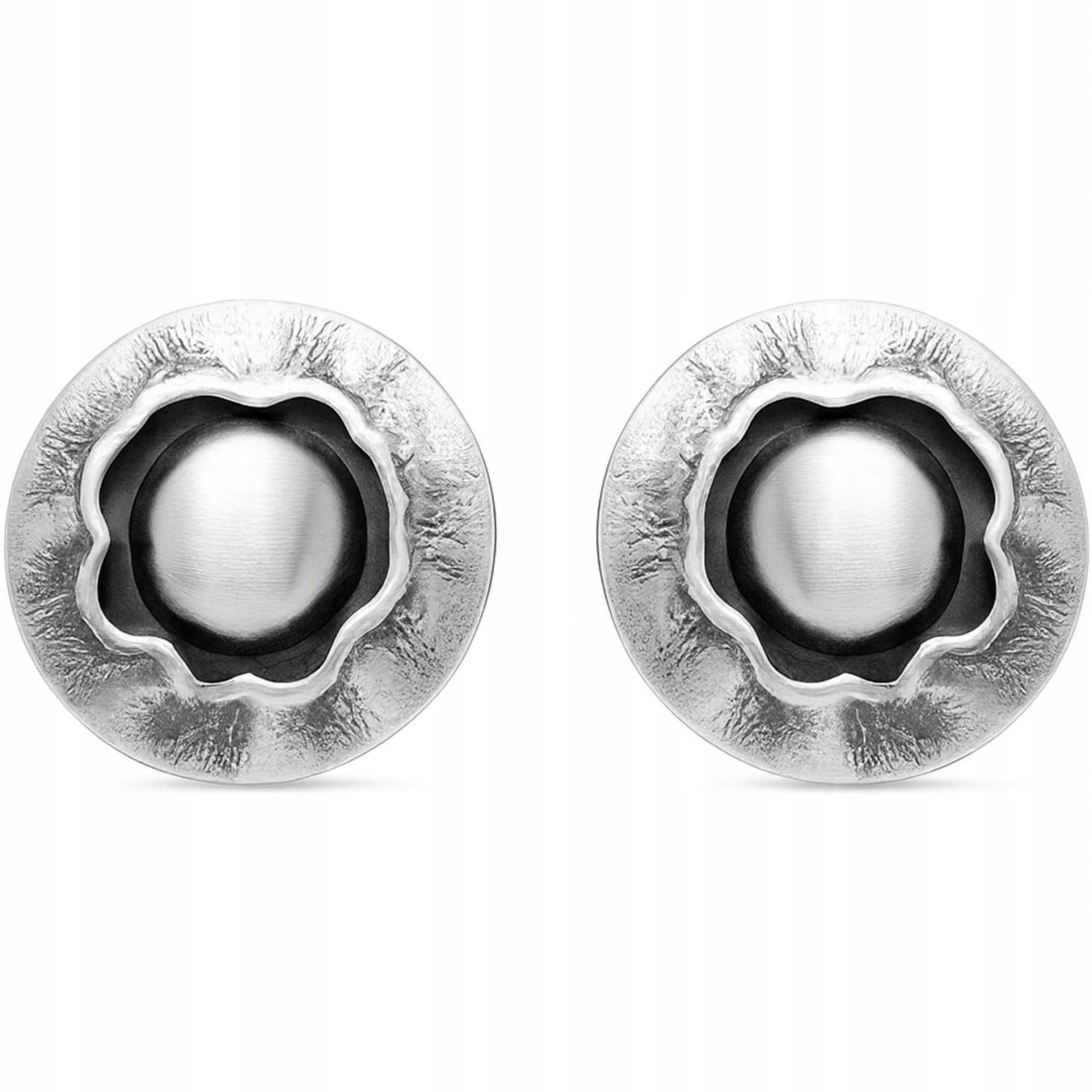 Náušnice dámské Harf stříbro kruh