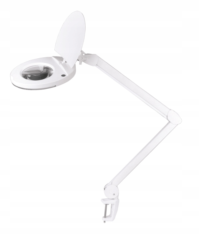 Dielenská lampa s lupou 5D 8W 60 Smd Led biela