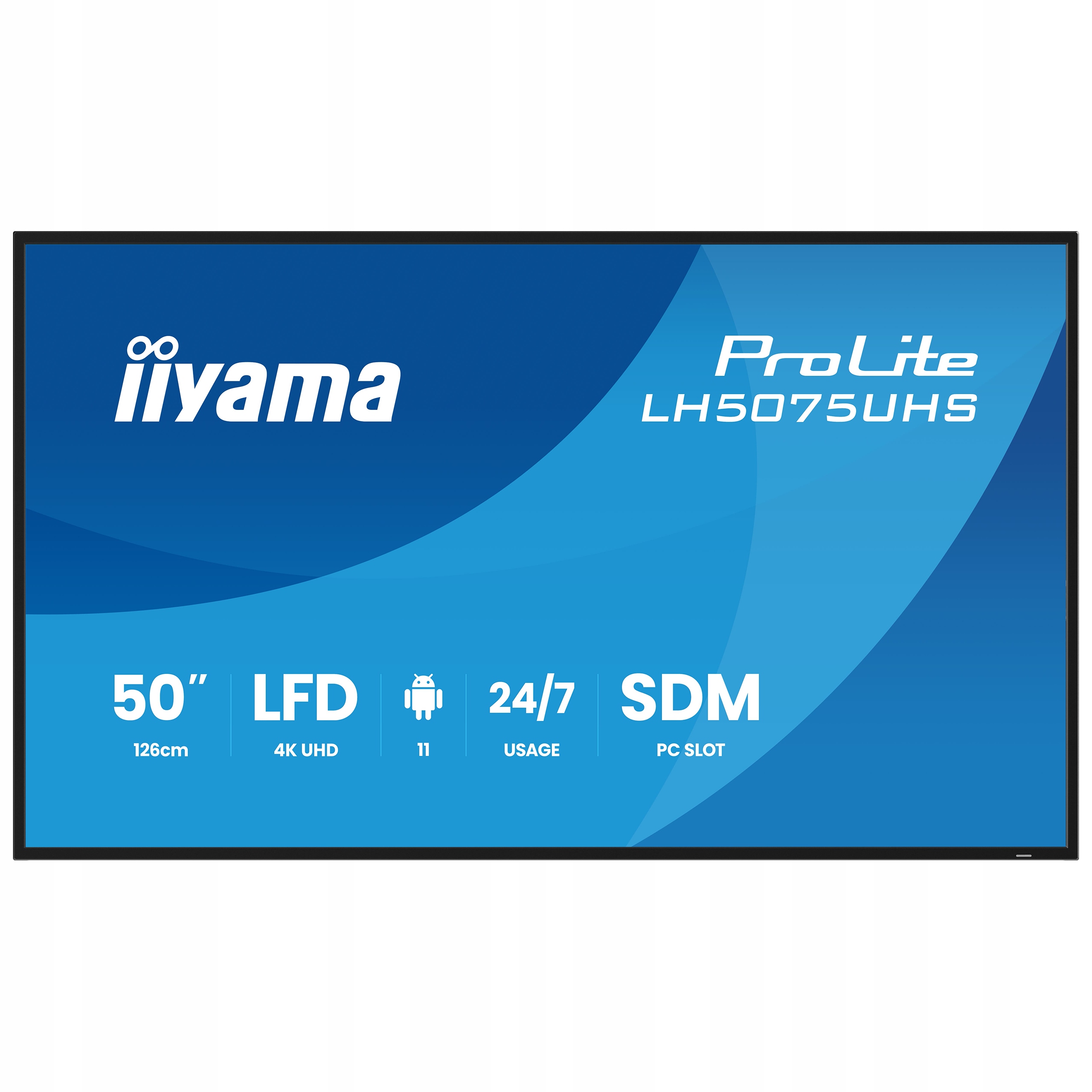 Monitor 50" iiyama ProLite LH5075UHS-B2AG Digital Signage 4K Va Led 24/7