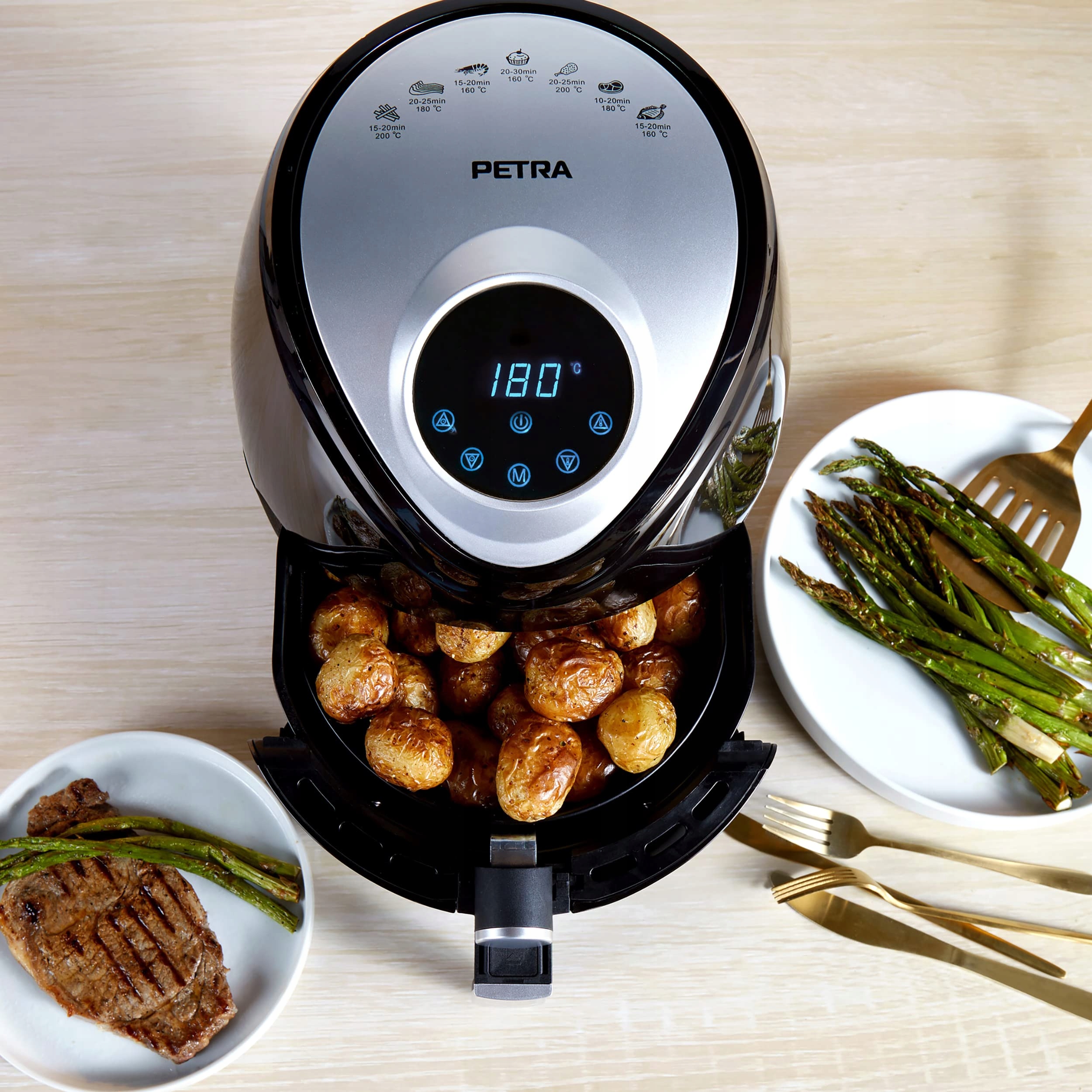 UFESA Sparrow Frytkownica Beztłuszczowa 6L 8 Programów 1700W Cyfrowa Timer — miniatura 10