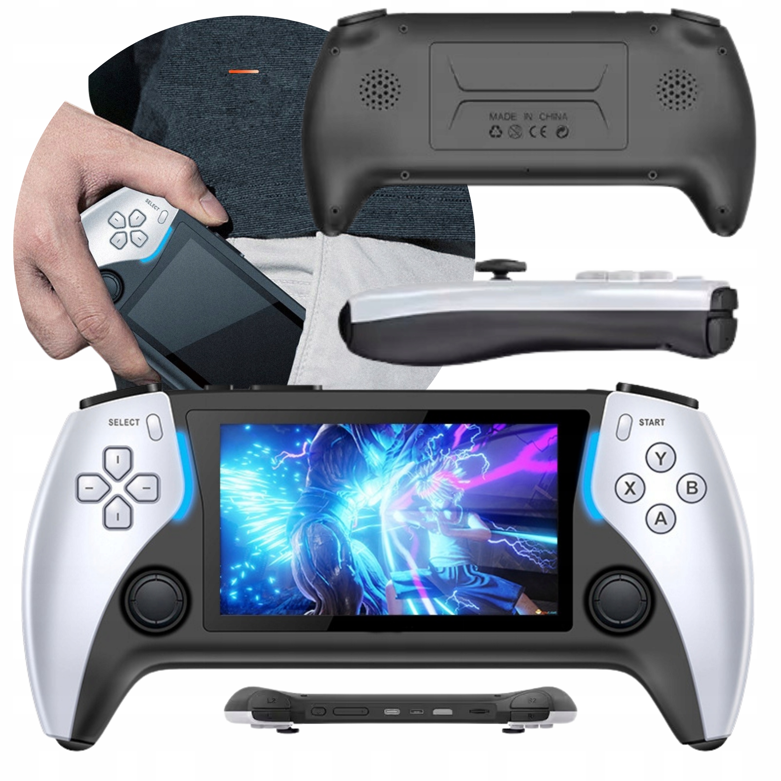 Prenosná herná konzola retro, mobilná, Project X, obrazovka 4.3" Ips 40000 Gier