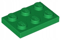 

Lego Green Plate 2 x 3 3021 3 szt