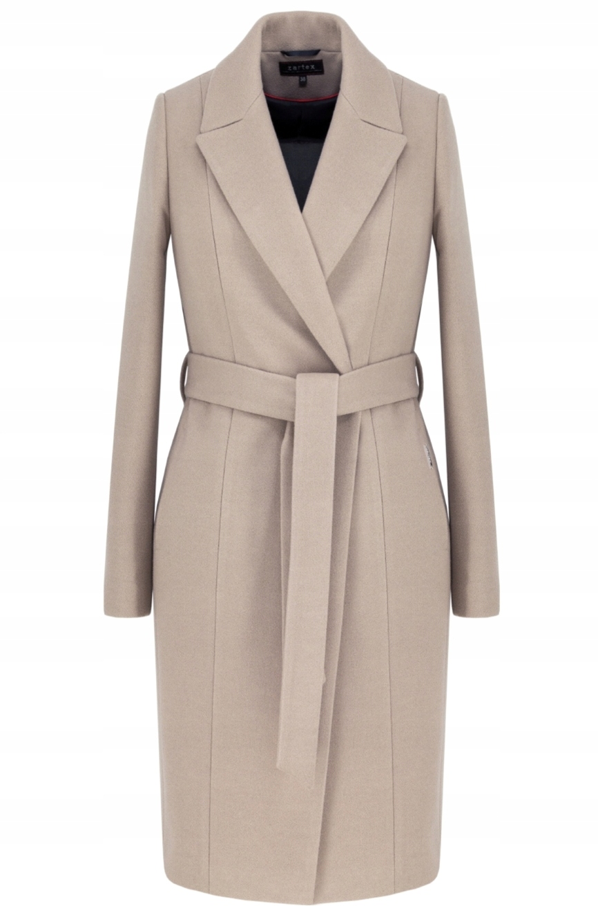 Zartex dámský kabát klasický podzim zima Molly AW24 latte vel. 42