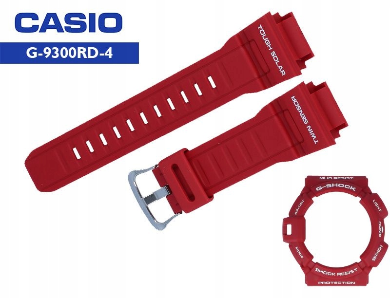 Sada Bezel A Pásek Casio G-9300 G-9300RD-4 G-shock Originál