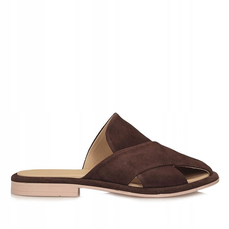 Nazouváky pantofle Boccato 020.1206 170 T Bej hnědé kožené uzavřená špička