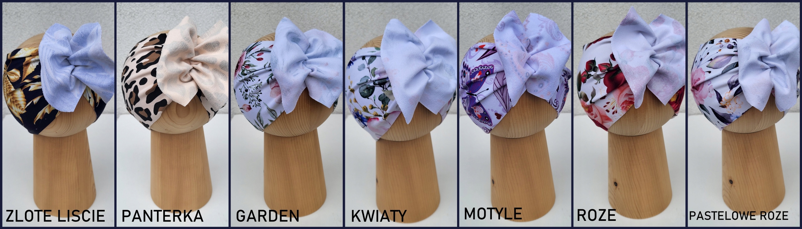 Opaska Turban Na Głowę , Półturban Kolory 48-51cm Kolor wielokolorowy