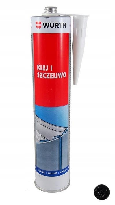 Klej i szczeliwo K+d poliuretanowy uniwersalny grafitowy Würth 300 ml