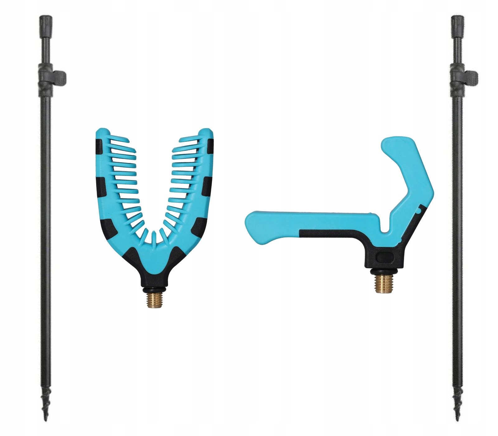 Zestaw Podpórki Teleskopowe Zaciskowe 50/90cm Nasadki Feeder Mikado