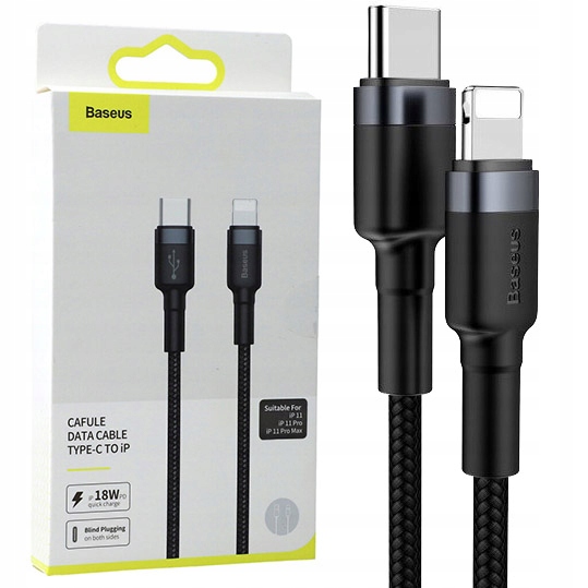 

Kabel Usb-c Lightning, Baseus Cafule, 18W, 1M