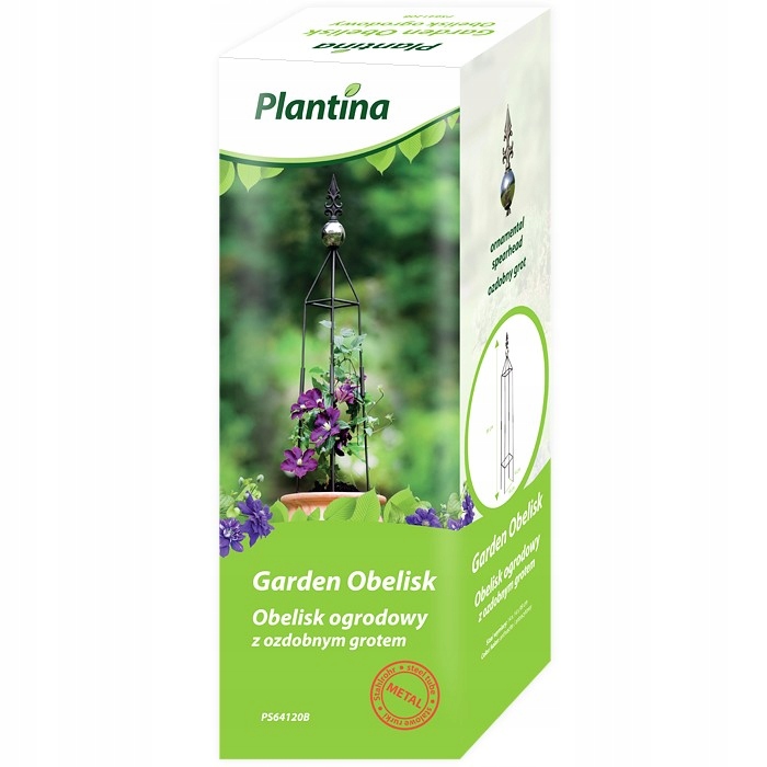 KOLUMNA OGRODOWA METALOWA OBELISK PERGOLA NA ROŚLINY RÓŻE PNĄCZA = 99x14cm Rodzaj słup