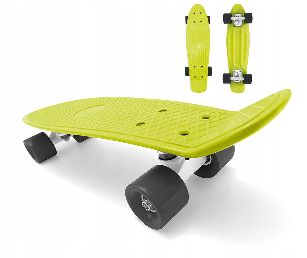 Deskorolka Deska Fiszka Mocna 55cm Lemon Limonka