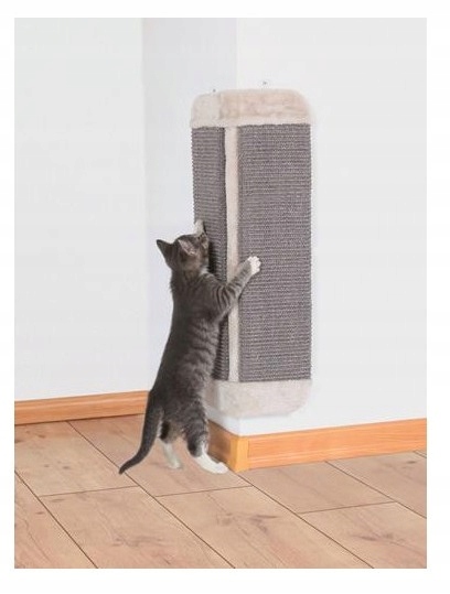 Levně Škrabadlo rohové 60 cm. Šedá (TX-43435) pro kočky