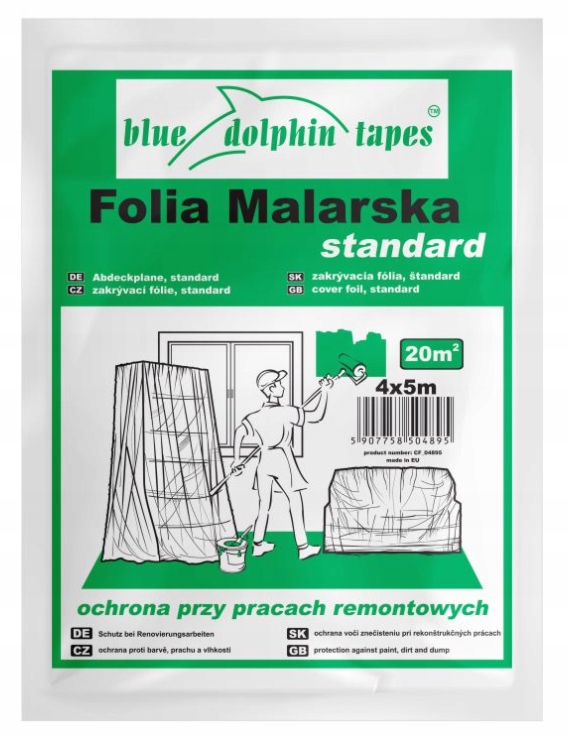 

Folia Malarska Standard Blue Dolphin 4M X 5M