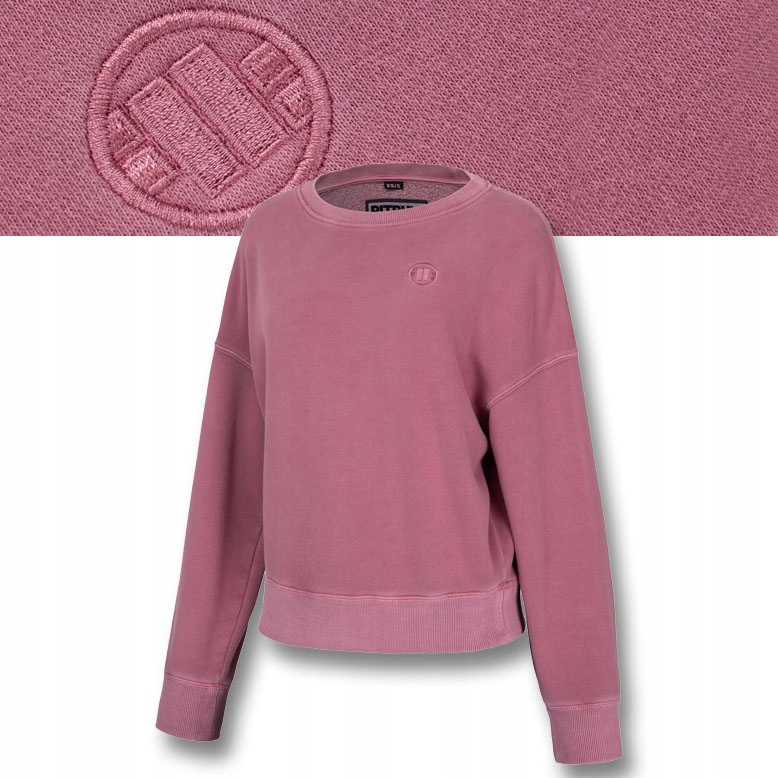 Dámská Mikina Pitbull Oversize Mikina bez kapuce Washed Manzanita Pohodlná