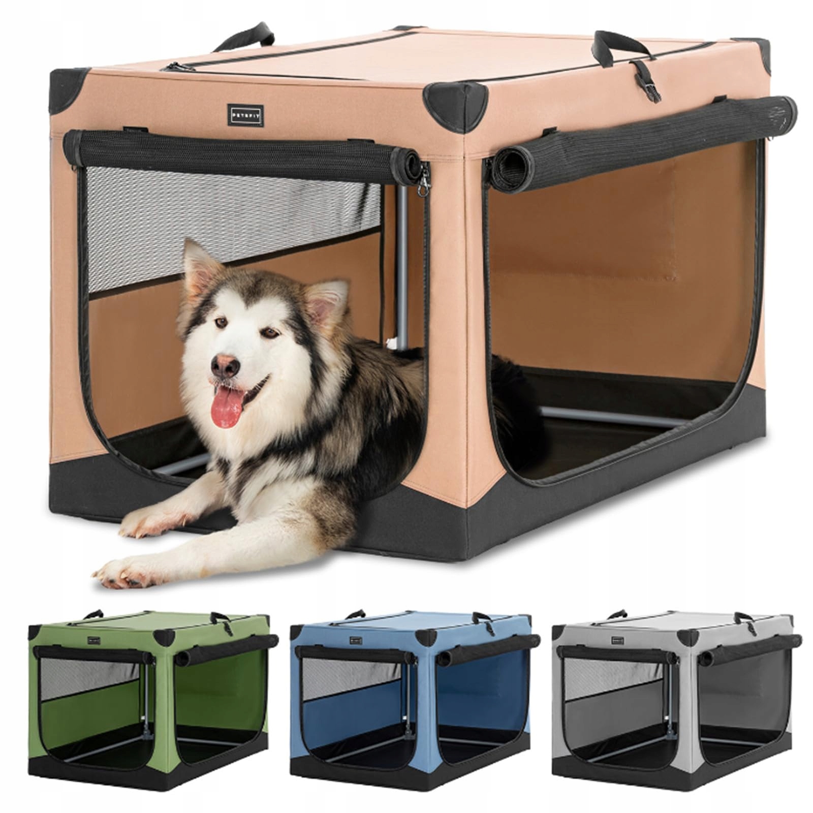 Přepravka pro psa PetsFit vícebarevná univerzální 100 cm x 63 cm 64 cm