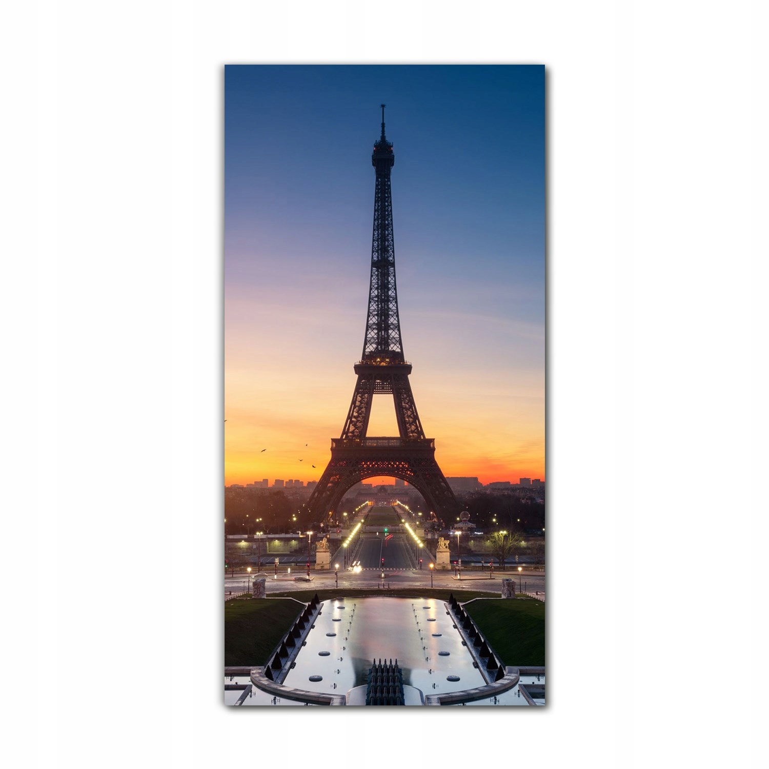 

Foto-obraz szklany do salonu 70x140 Paryż Eiffel