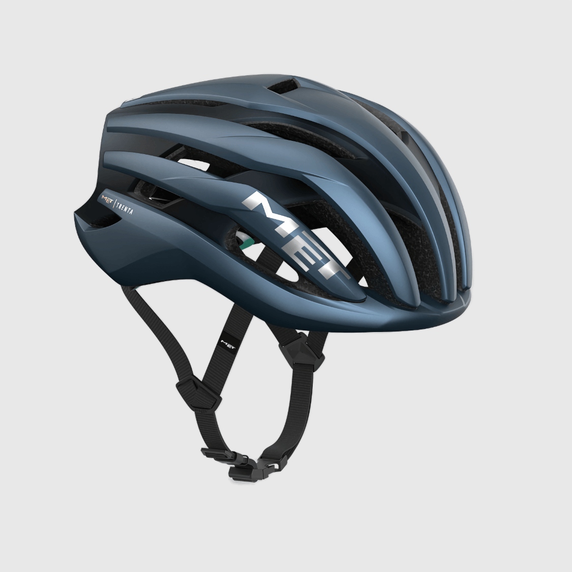 Cyklistická přilba Met Trenta Mips navy silver matt M (56-58 cm) Met