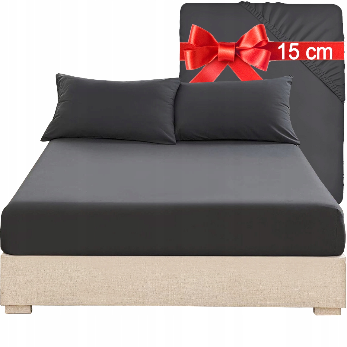 PRZEŚCIERADŁO JERSEY Z GUMKĄ 140x200 cm + ZAKŁADKA NA ŁÓŻKO MATERAC POLSKIE