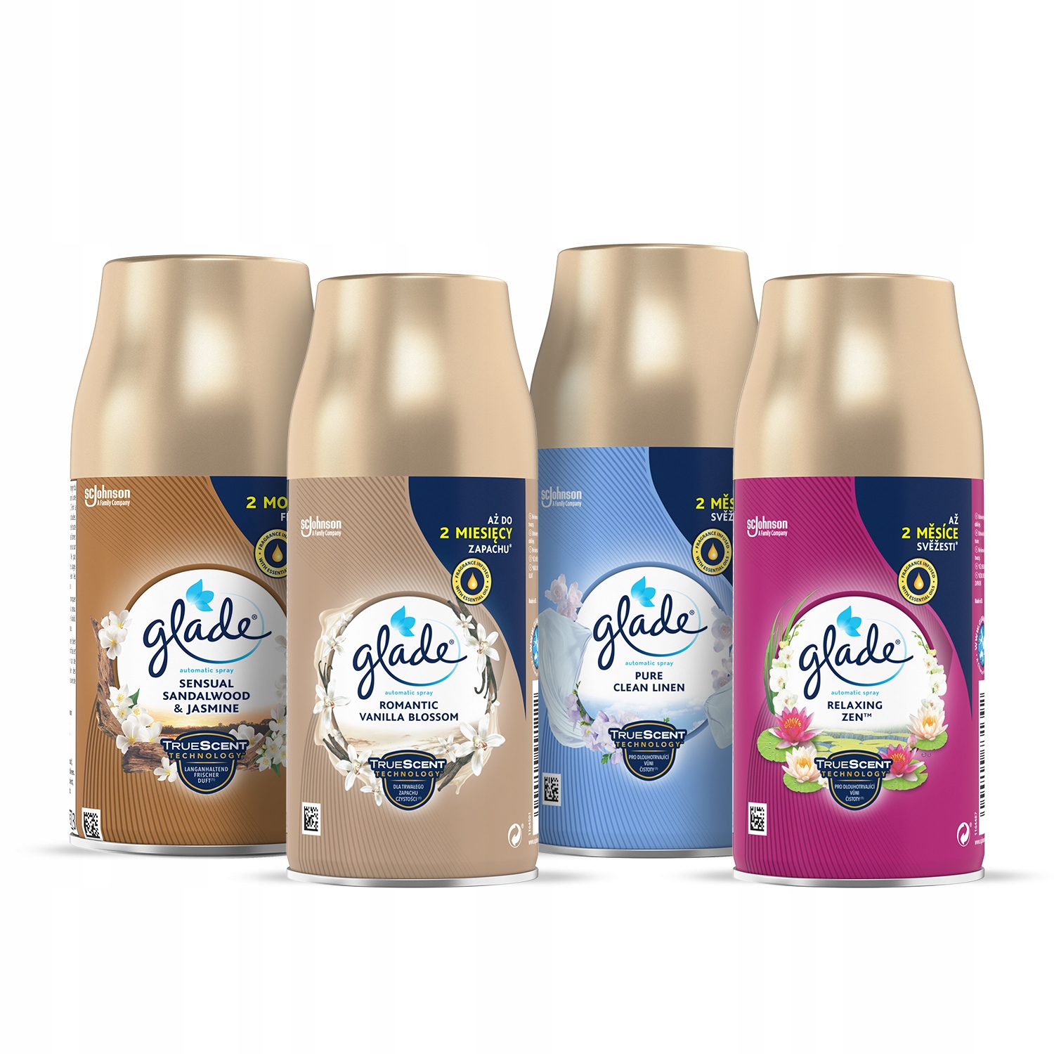 Levně Glade Osvěžovač Náhradní Mix Sada 4x269ml
