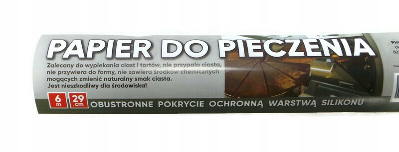 Papier do pieczenia ciast tortów Cermat 6 metrów brązowy