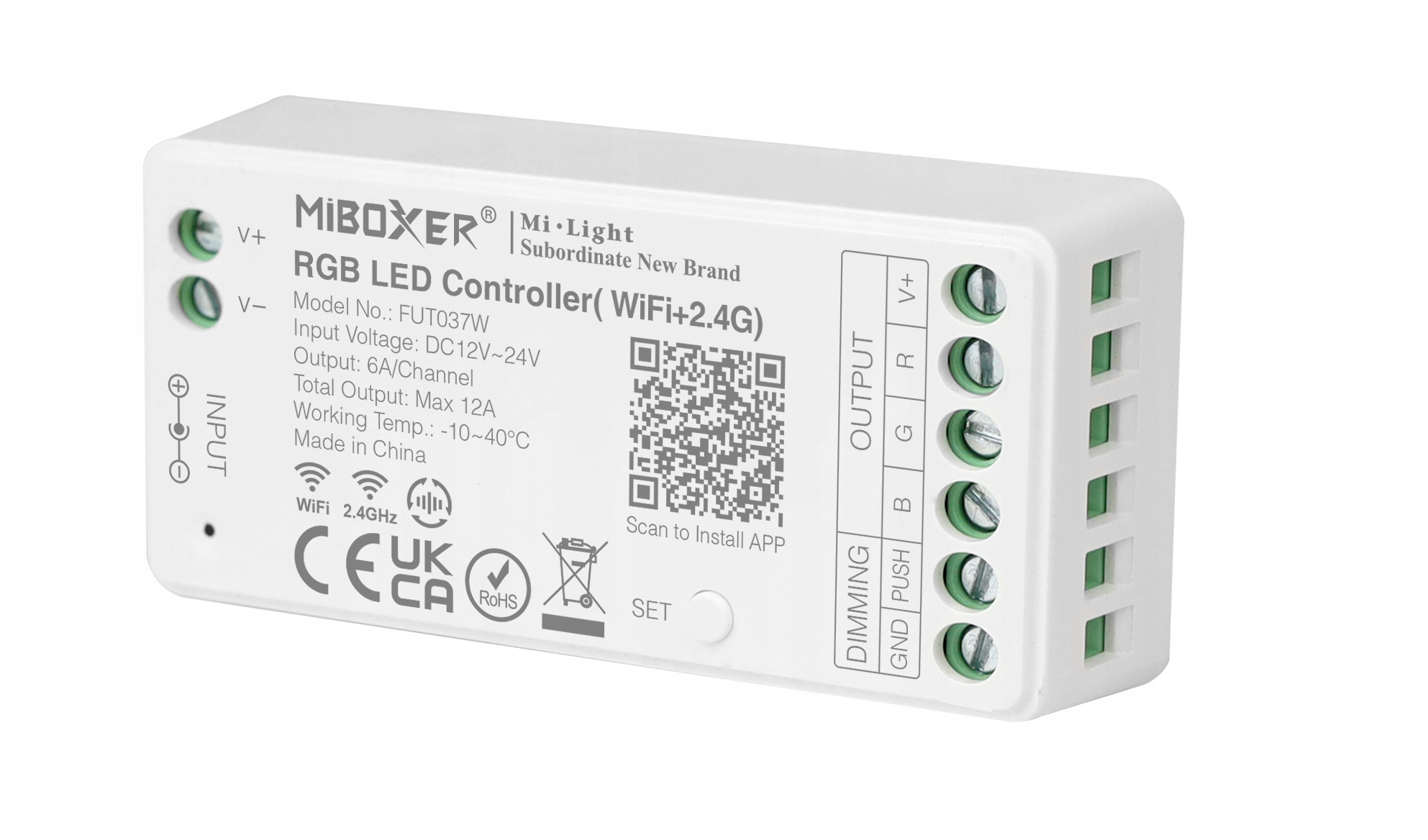 Sterownik RGB WiFi Strefowy Milight Taśma Led FUT037W Marka Milight miboxer