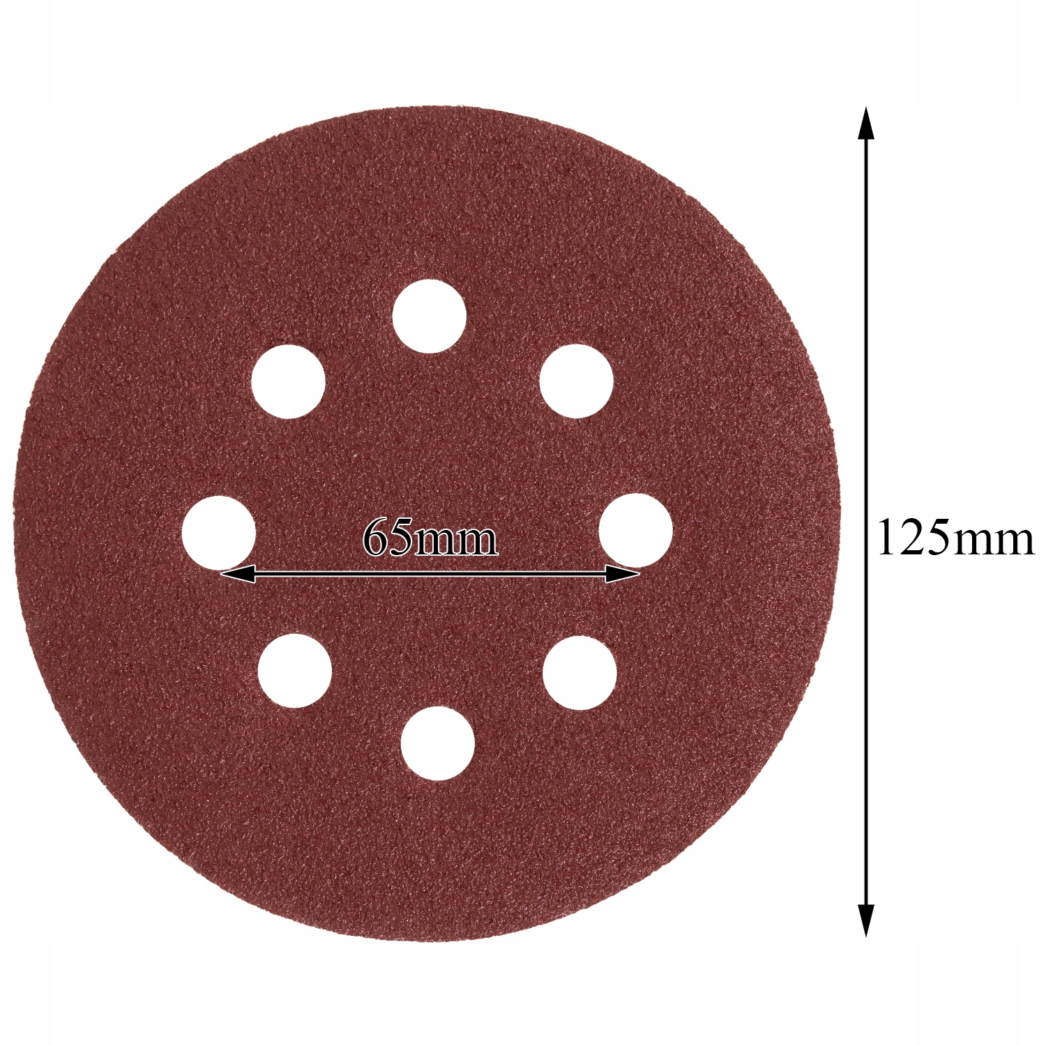 PAPIER ŚCIERNY DO SZLIFIERKI MIMOŚRODOWEJ 125MM Marka Falon-Tech