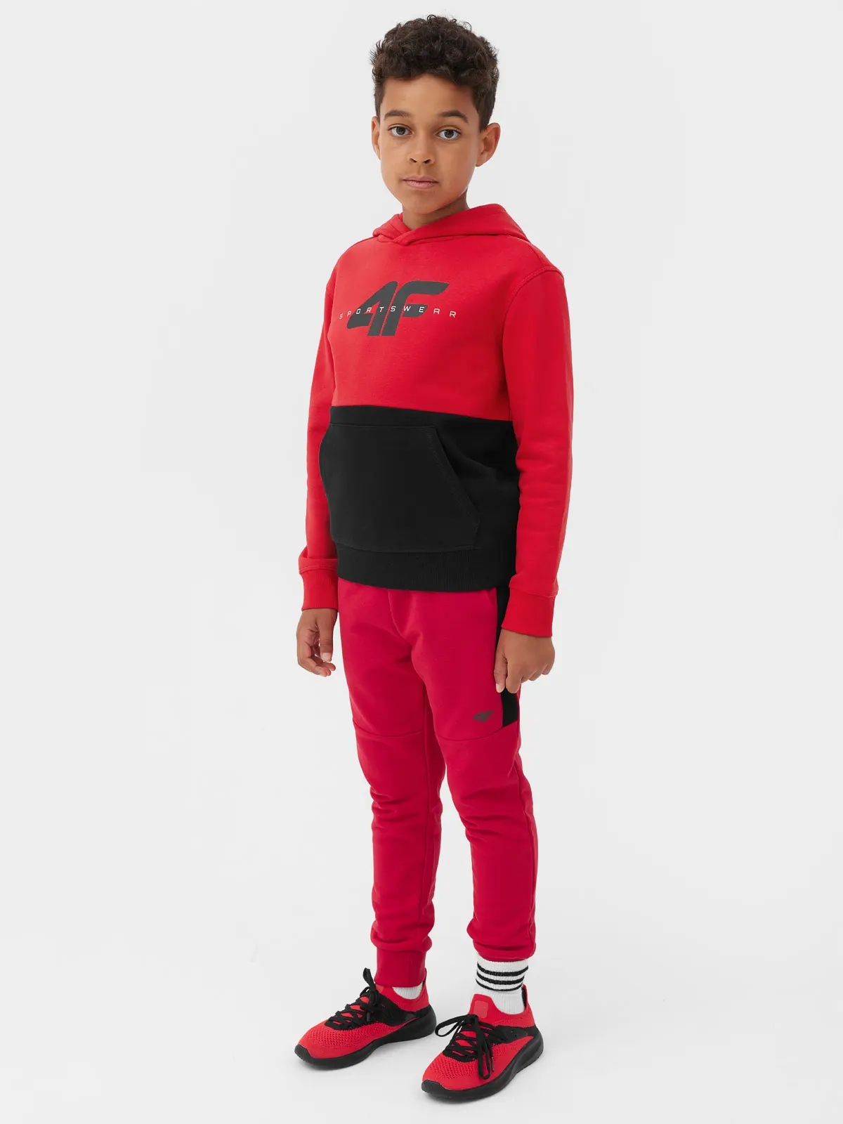 SPODNIE DRESOWE CHŁOPIĘCE 4F JUNIOR WYGODNE SPORTOWE DRESY BAWEŁNA AW23M414 Rozmiar (new) 164 (159 - 164 cm)