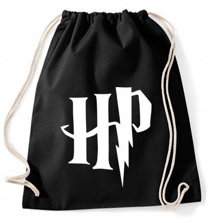 

Worek Harry Potter czarny z białym logo Hp