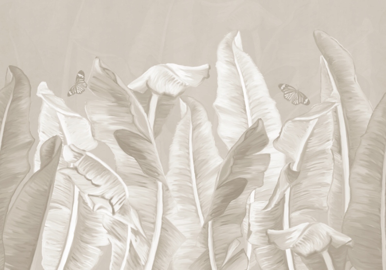 Fototapeta Kreslenie dlhých listov do obývačky 400 x 280 cm, štruktúra 350 g