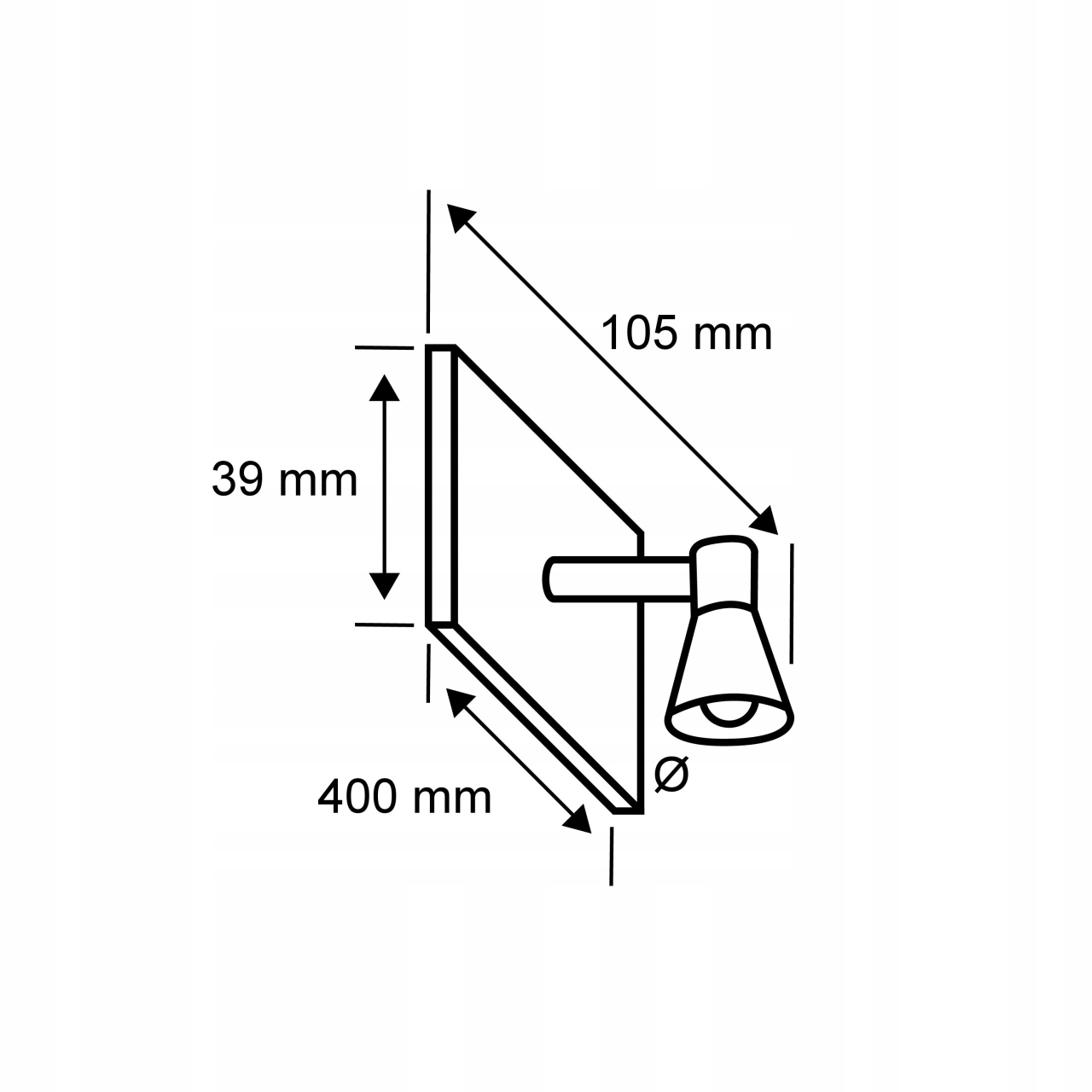 Oprawa ścienna EVIE LED nad lustro 8W 610lm 3000K IP44 400mm 230V chrom/ t Marka Paulmann