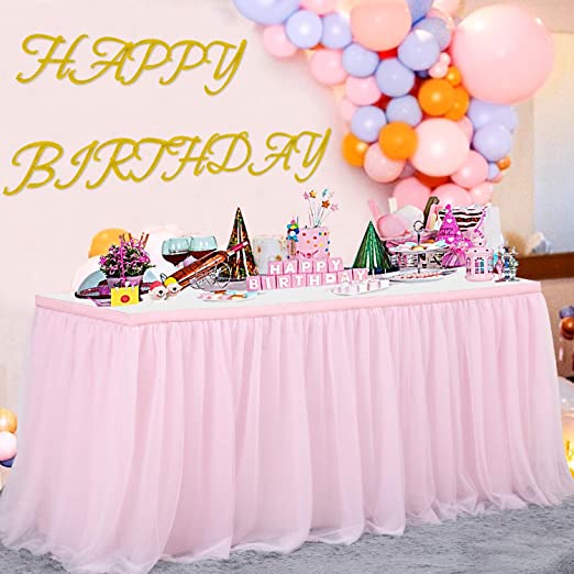 

Tiulowy Obrus Spódnica Stołu Baby Shower 427x77