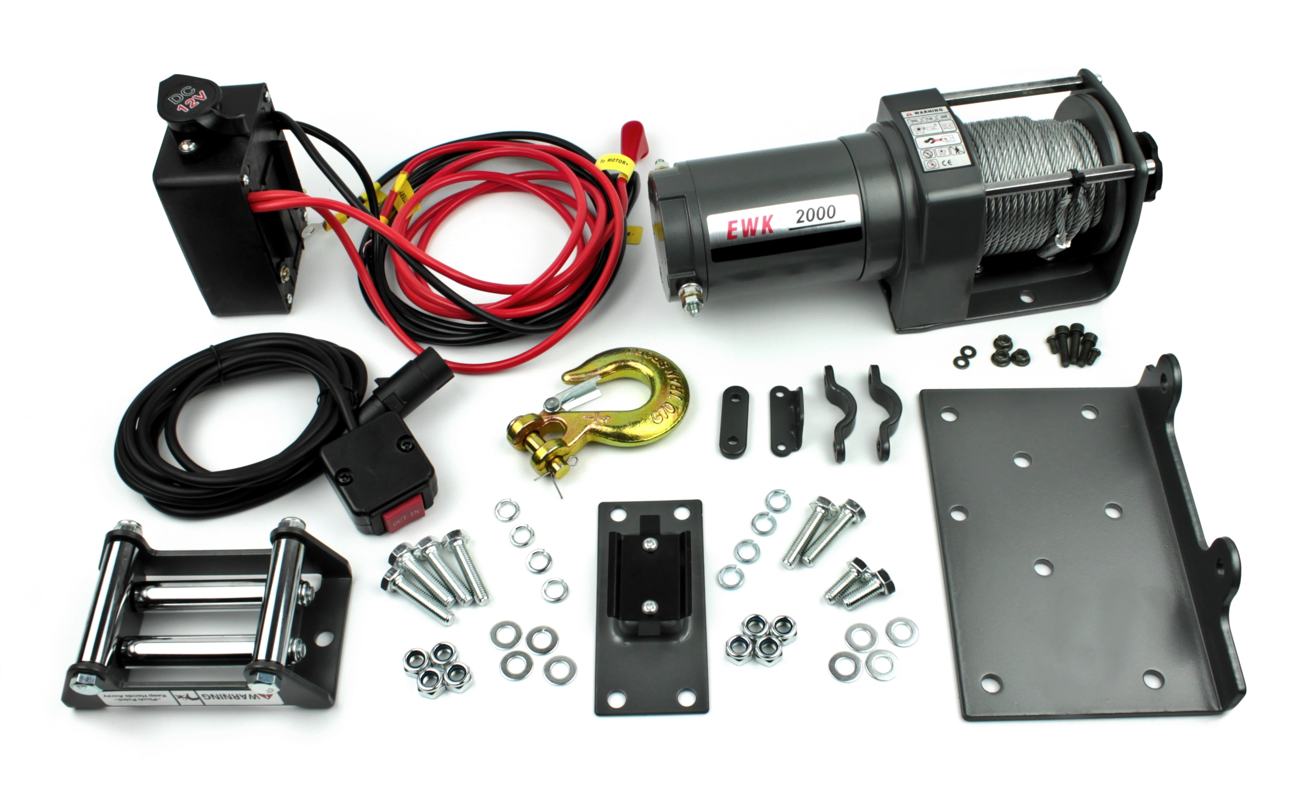 ATV QUAD лебедка 1043 кг 12V 14 метров