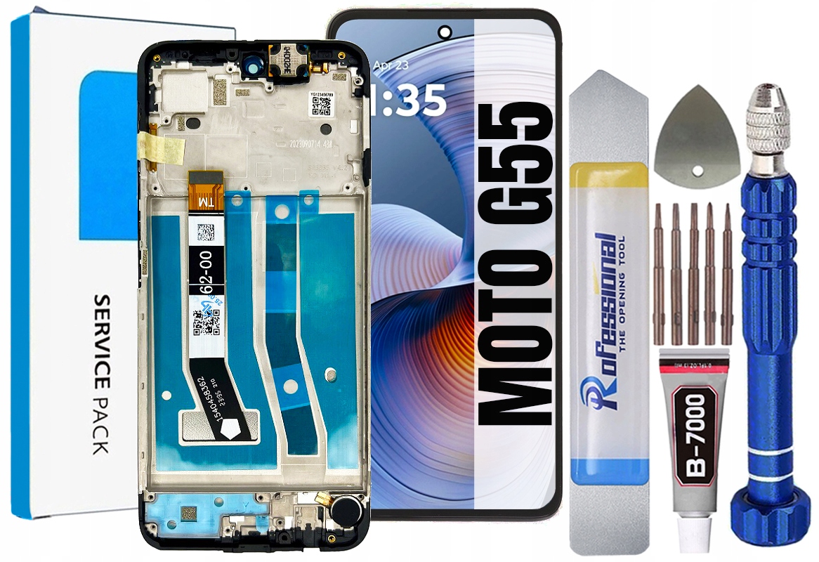 Displej Pro Motorola Moto G55 XT2435 Originální LCD Displej Rámeček