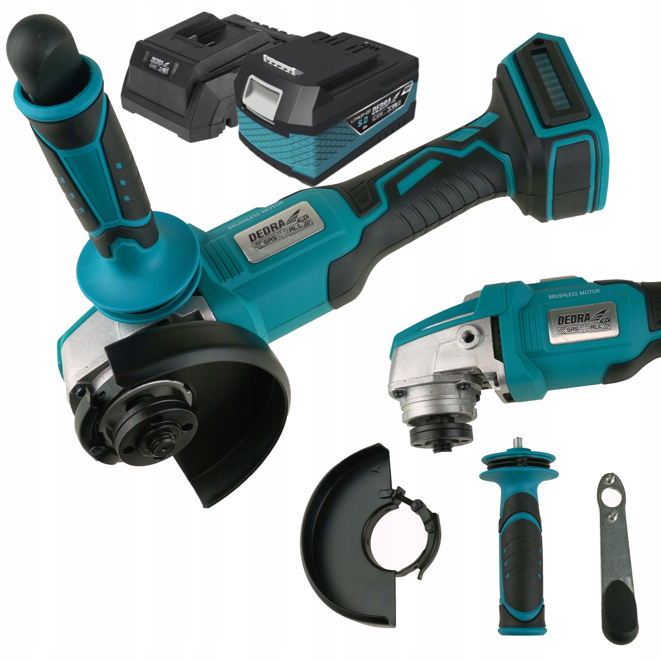 

Dedra DED7151 Szlifierka Kątowa Bezszczotkowa +5Ah