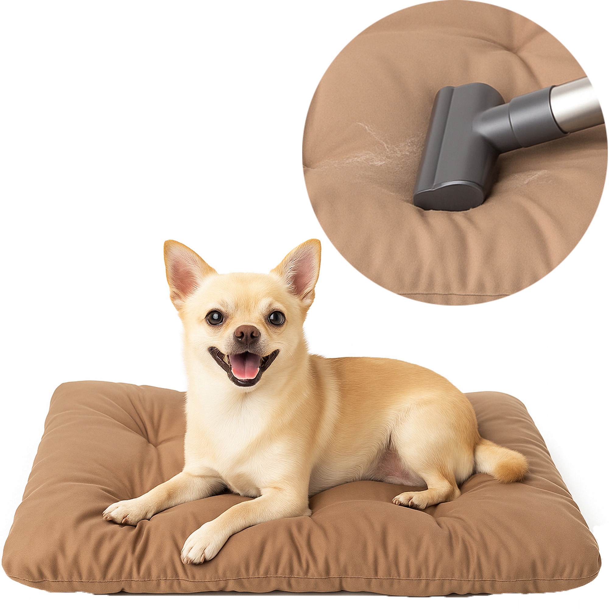 Pelíšek pro psy potah polštář Basic 70x50 Mikrovlákno béžový