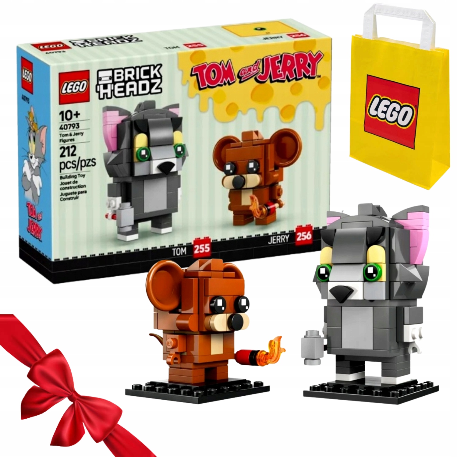 Zestaw Klocki Lego Brickheadz Figurki Toma Jerry'ego 212 El. 10 Lat