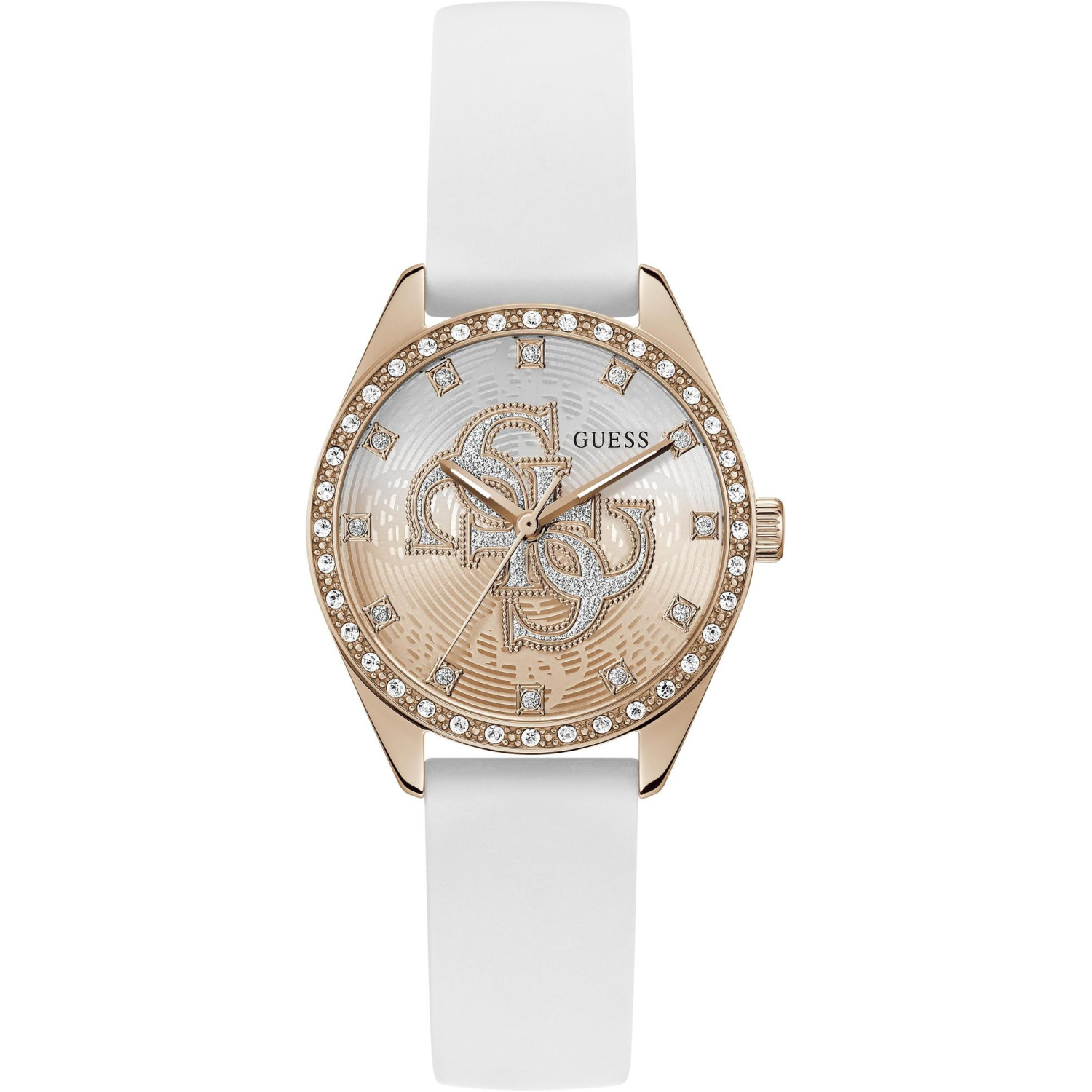 Dámské hodinky Guess GW1042L4 Zirkony bílé
