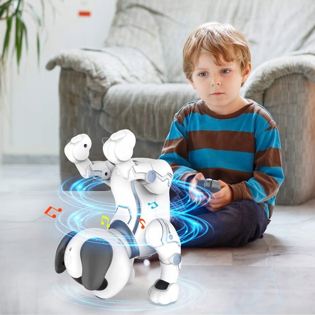 ZABAWKA PSA ROBOTA, PROGRAMOWALNE INTERAKTYWNE I INTELIGENTNE ROBOTY Efekty dźwiękowe