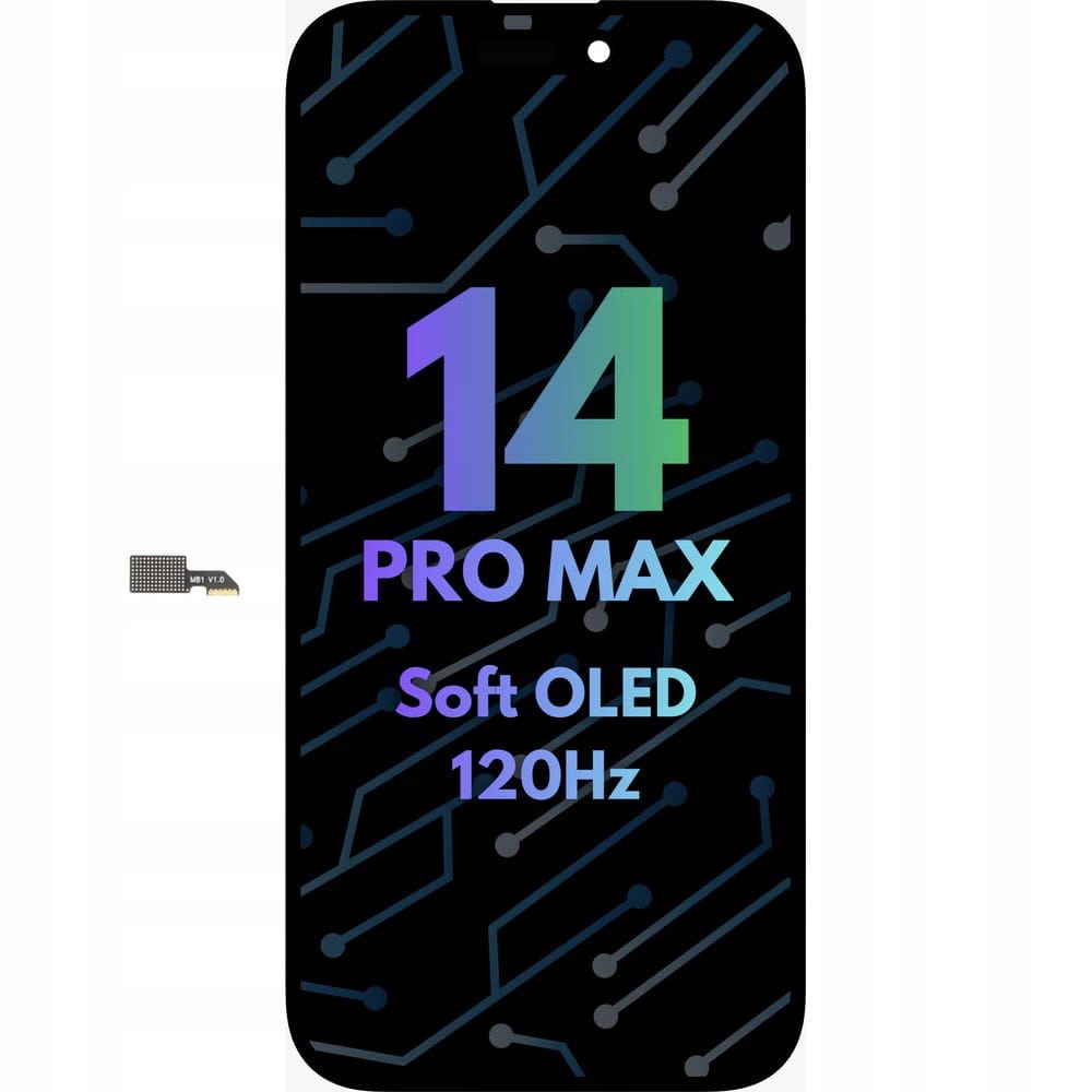 LCD displej pro iPhone 14 Pro Max Náhradní Soft Oled 120 Hz těsnění