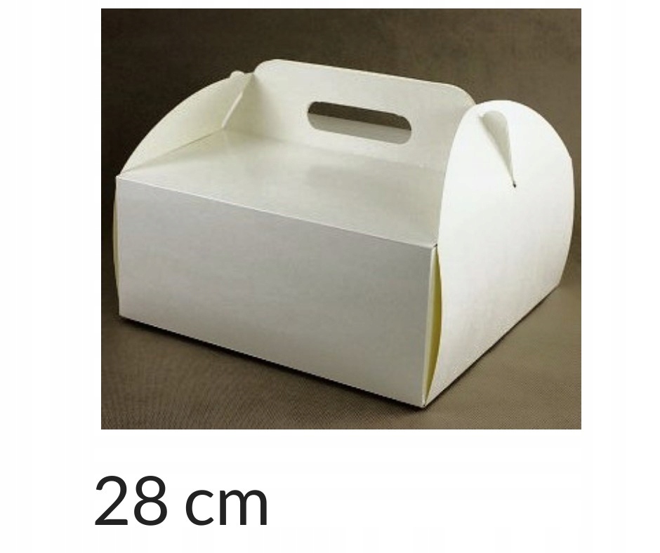 

Opakowanie Koszyczek 28x28x12 cm Białe pudełko