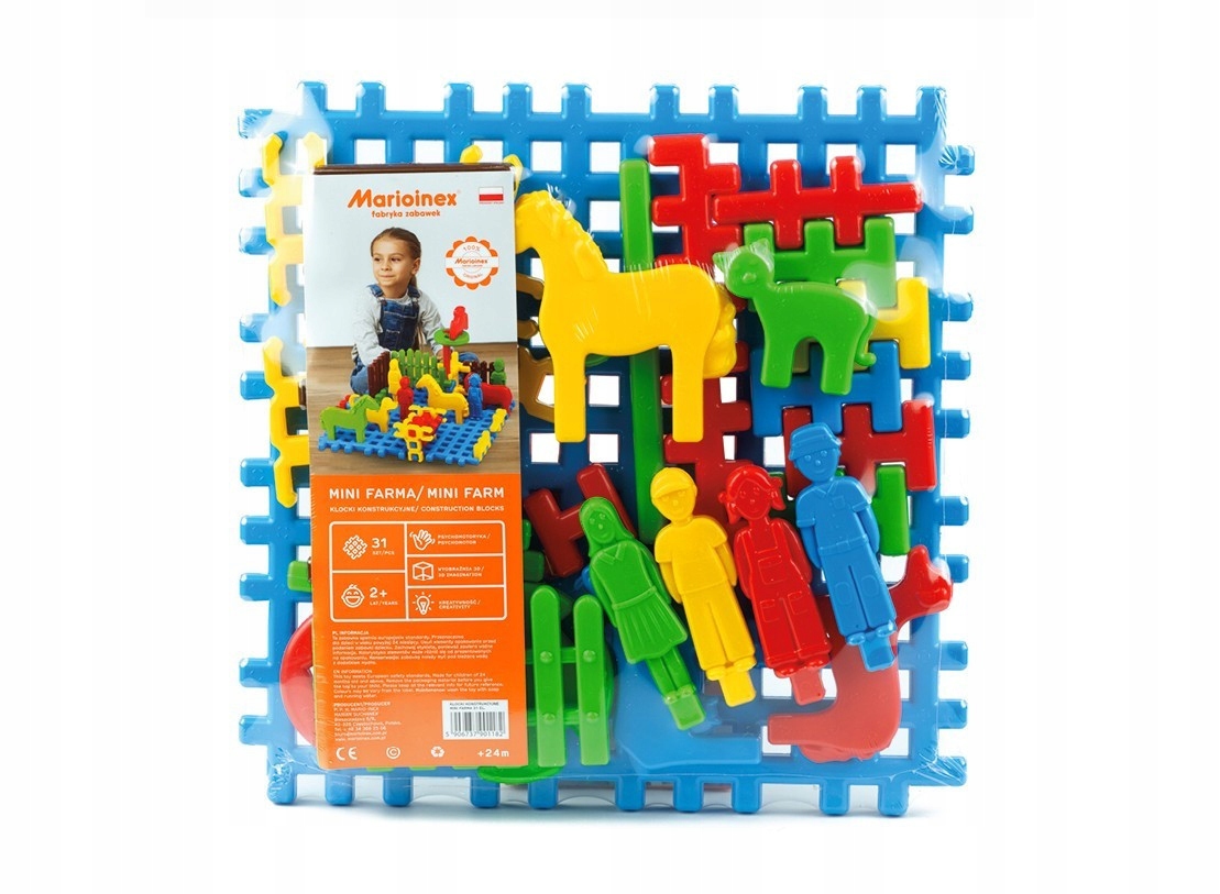 klocki konstrukcyjne MINI FARMA 31el. — 2