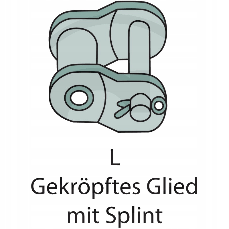 Ogniwo wygięte łańcucha spinka 60H Waga produktu z opakowaniem jednostkowym 1 kg
