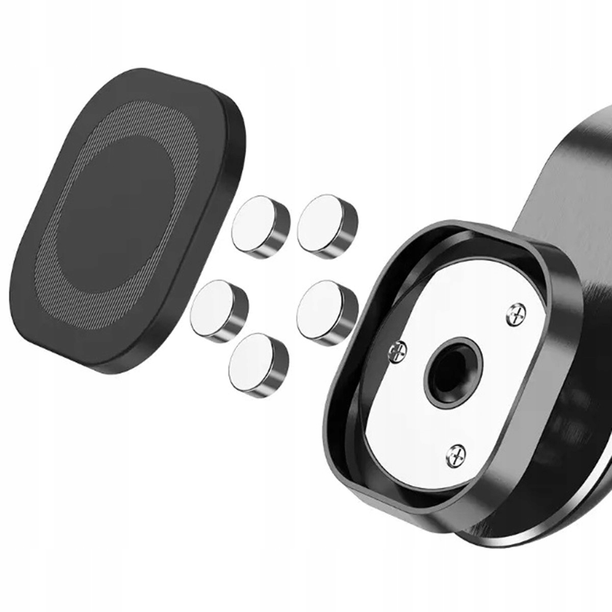 SAMOCHODOWY UCHWYT MAGNETYCZNY NA TELEFON DO KRATKI NAWIEWU AUTA SILNY AP21 Marka Aptel