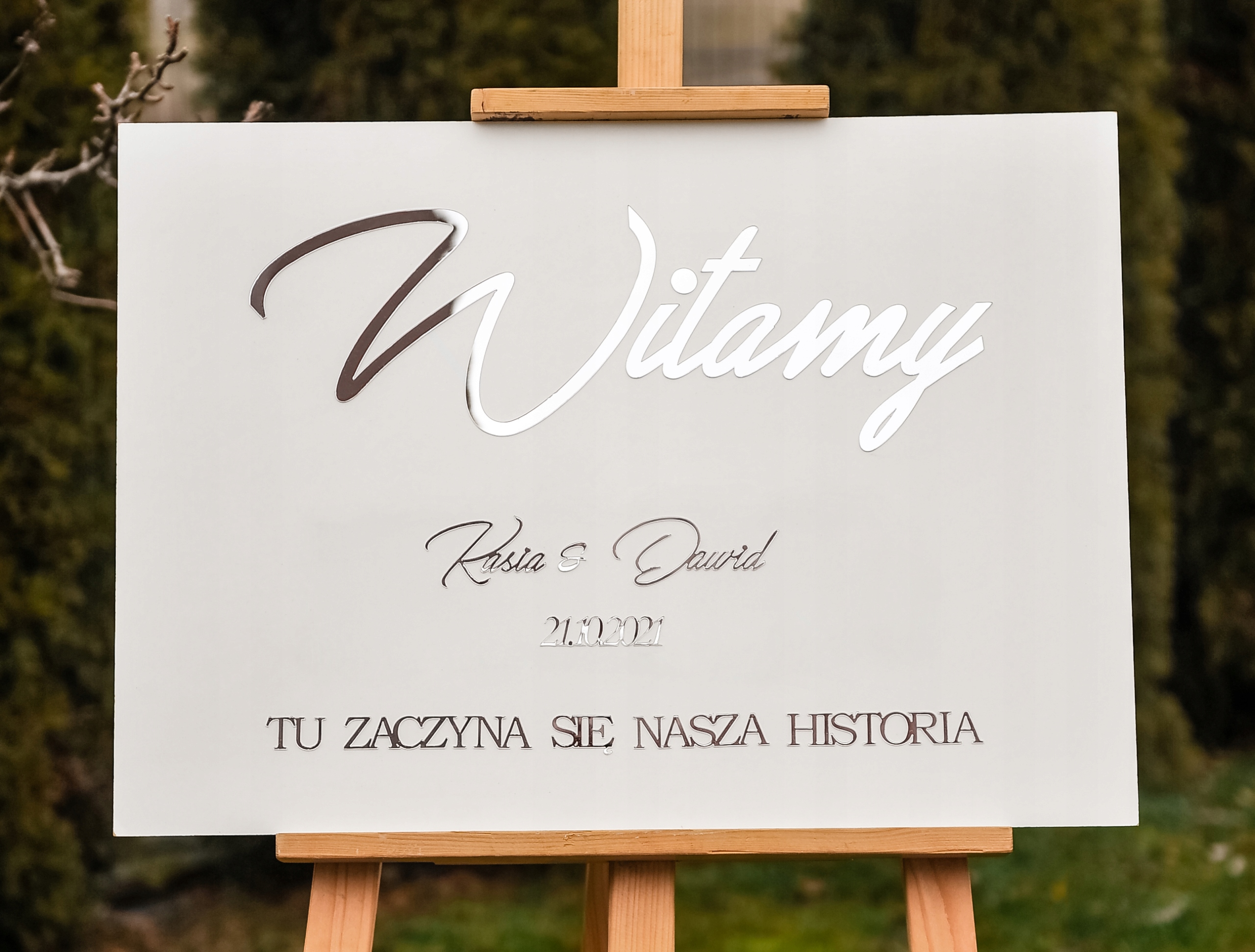 Ślub Wesele tablica powitalna gości TAB-1SP Marka Dekor Laser