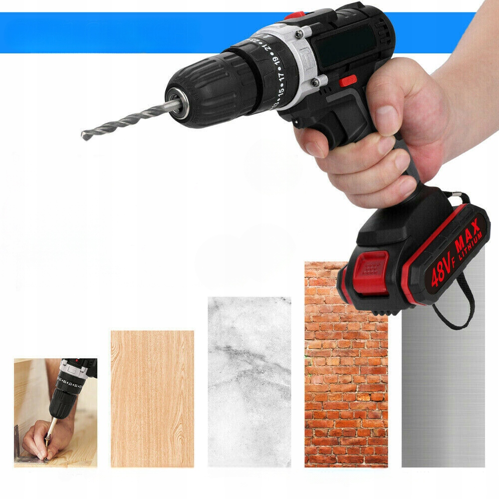 Lightweight Impact Drill Set 48V Cordless Screwdriver EAN (GTIN) 667357255585