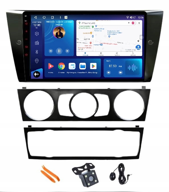 Rádio Android Navigácia VQ230 Qled Carplay Bmw 3 V E90 E91 E92 E93 04-12