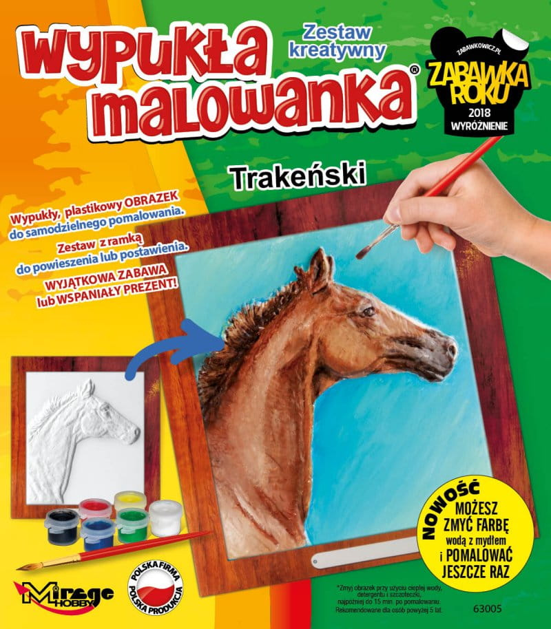 Wypukła Malowanka Koń - Trakeński