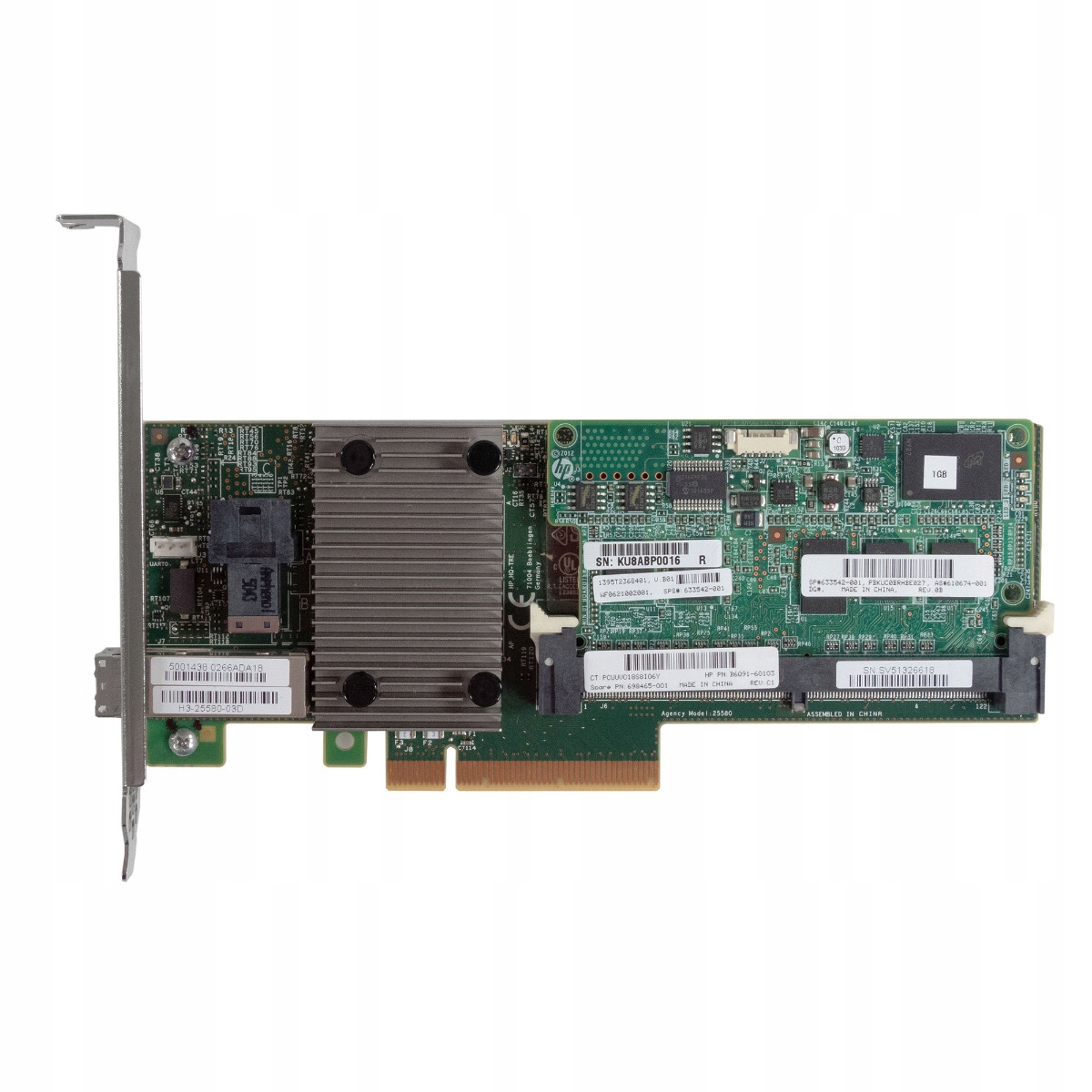 Hp 698465-001 P1224 Raid 1GB PCIe x8 DL360P G8